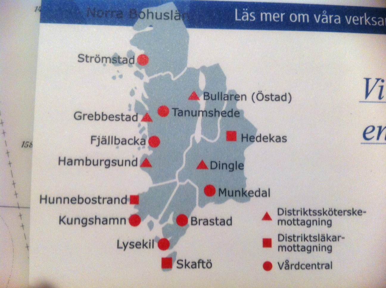 Vårdcentraler norra Bohuslän karta