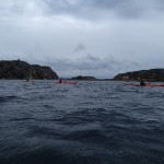 Paddlare vid ön Hättan