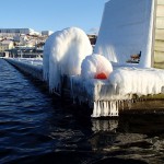 Isig brygga bohuslän isskulptur